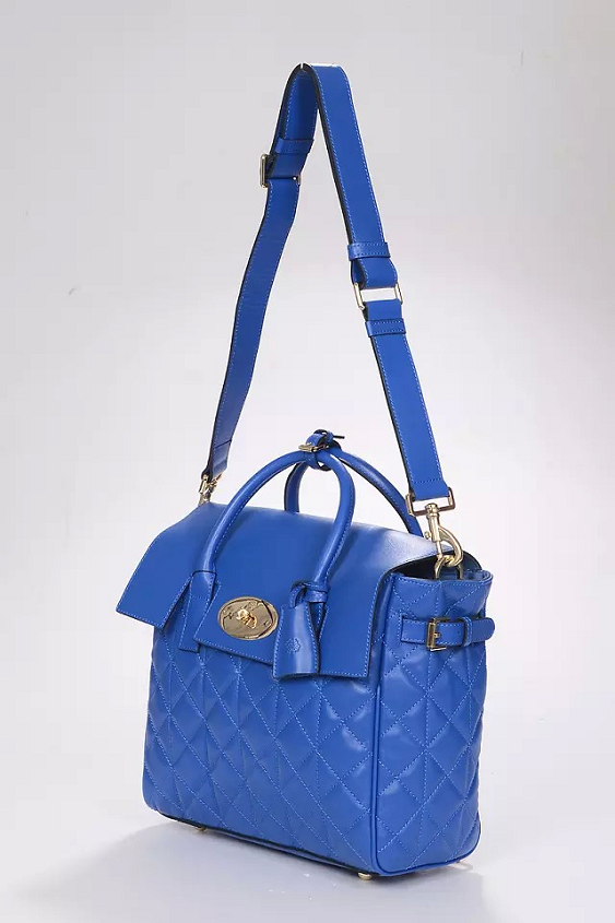 2014 A/W Mulberry Cara Delevingne Bag Indigo Quilted Nappa